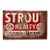 Vintage Strout Realty Advertising Tin Litho Sign For Sale