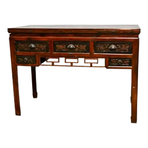 Antique Chinese Lacquered Ming Style Console or Altar Table