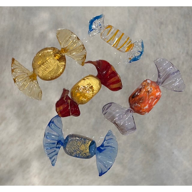 Murano Vintage Murano Style Blown Glass Candies, Set of 5 For Sale - Image 4 of 15