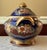 Asian Antique Vintage Chinese Porcelain Tureen, Hand Painted, Royal Blue & Gold Floral For Sale - Image 3 of 12