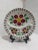 Early 20th Century Antique Stick Spatterware Spongeware Floral Plates - Set of 6 For Sale - Image 5 of 6