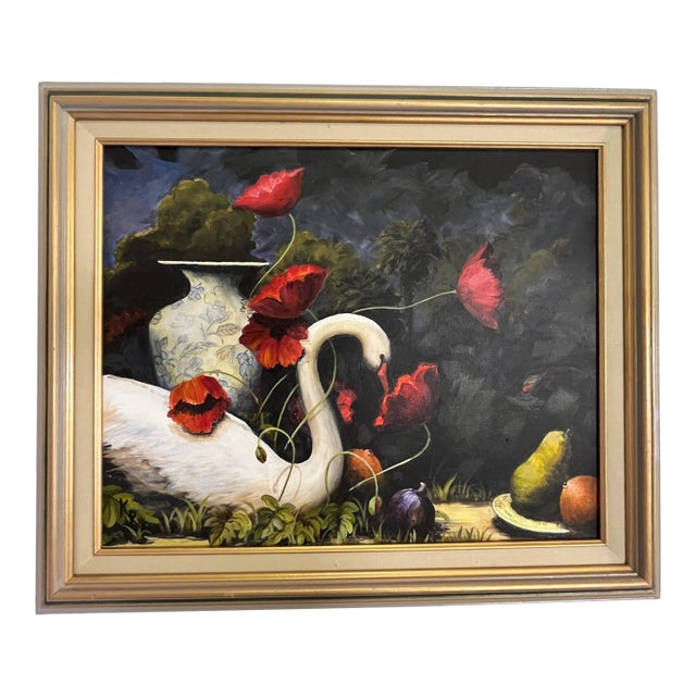 Signed Original Painting on Canvas by Karen Reinhart (American, 1938-2023) For Sale