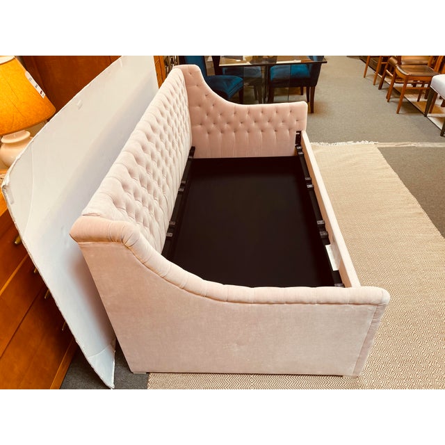 Twin Size Restoration Hardware Devyn Tufted Daybed + Trundle Chairish