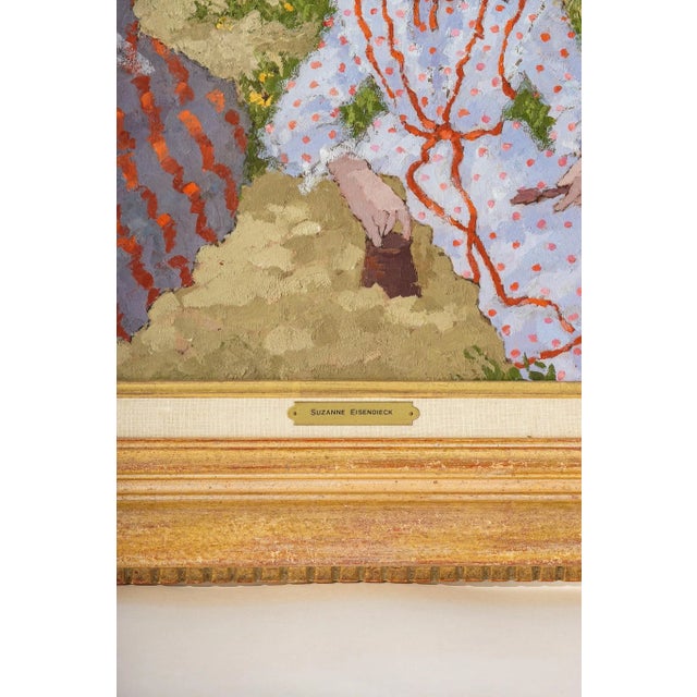 Portraiture Oil on Canvas, Signed Suzanne Eisendieck For Sale - Image 3 of 5