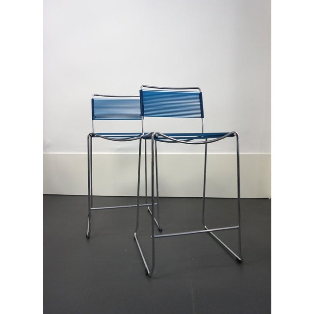 Metal Set of Spaghetti High Stools, 1980s For Sale - Image 7 of 9