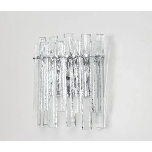 Crystal Rod Sconces attributed to Kinkeldey, Germany, 1970s, Set of 2 For Sale - Image 3 of 8