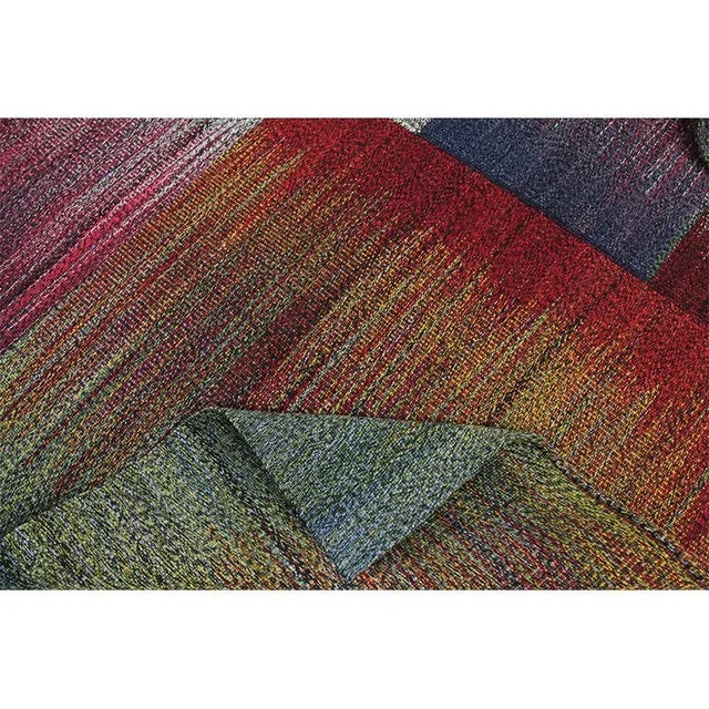 Mid-Century Modern Handwoven Flatweave Scandinavian Style Persian Kilim Rug 5'1" X 6'9" For Sale - Image 3 of 9