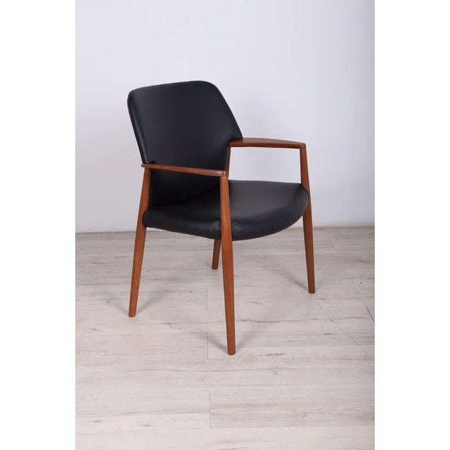 Mid-Century Armchair by A. B. Madsen & E. Larsen for Fritz Hansen, 1950s For Sale - Image 6 of 14
