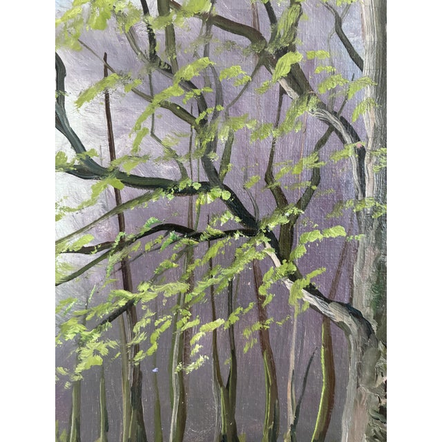 Forest Landscape, 1960s, Oil Painting For Sale - Image 4 of 14