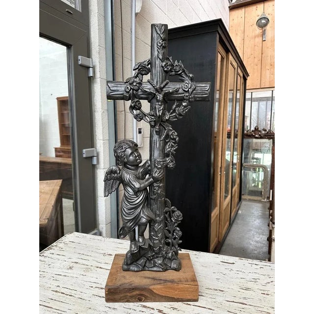 This cross has been completely restored. The patina is very beautiful! I have official proof of authenticity such as...