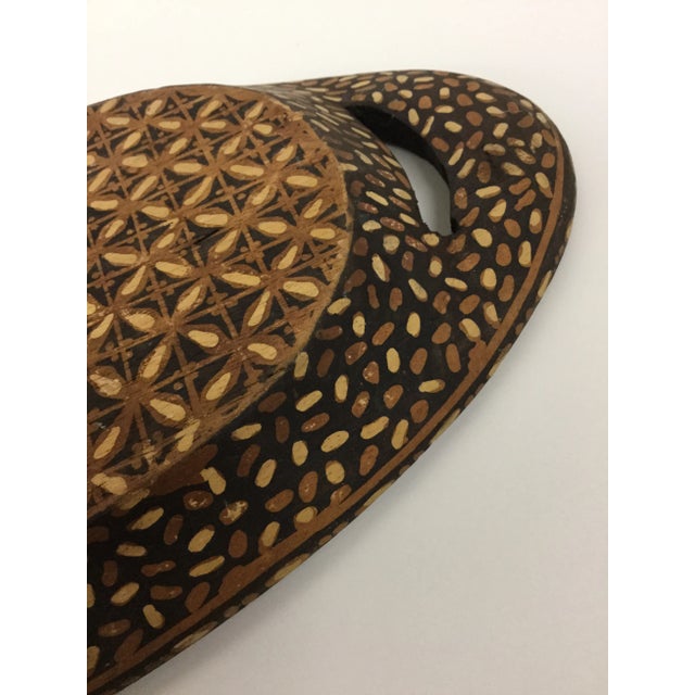 Hand Painted Wooden Trinket Plate For Sale - Image 9 of 11