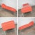 Mid Century Modern Chaise or Day Bed in Coral Vinyl Faux Leather With Aluminum Legs For Sale - Image 9 of 13