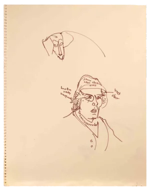 Reynold Arnould, Portrait, Drawing, Mid-20th Century