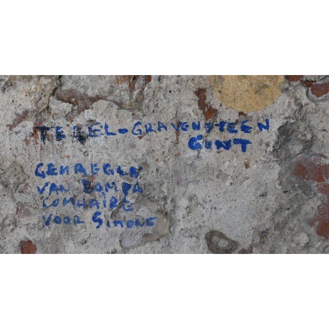 Medieval Tile from Gravensteen Count's Castle, Ghent, Belgium, 14th-15th Century For Sale - Image 9 of 10