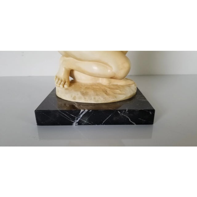 1970s A. Santini Italian Classic Venus Nude Female Sculpture on Marble Base/ Sold For Sale - Image 5 of 13