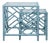Chippendale Nesting Tables - Pool Blue For Sale