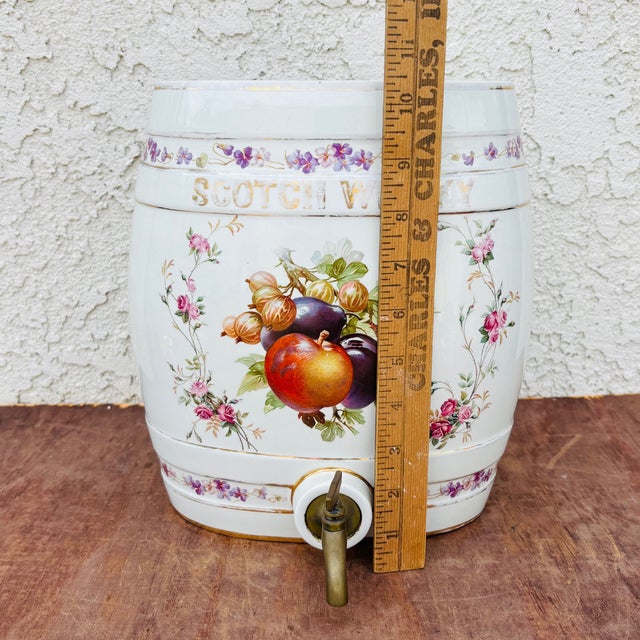 Antique English Staffordshire Scotch Whisky Ceramic Barrel, Circa 1900 For Sale - Image 14 of 14