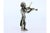 Silver Figure of Musician Playing the Violin For Sale - Image 4 of 8