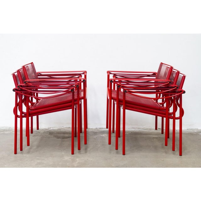 Red Spaghetti 109 Chair by Giandomenico Belotti for Alias, 1979 For Sale - Image 8 of 16