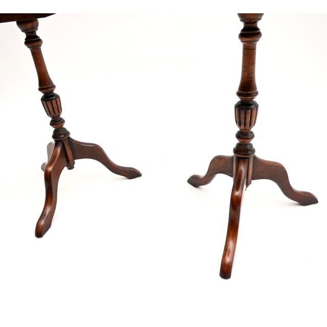 Antique Georgian Wine Tables, 1950, Set of 2 For Sale - Image 10 of 11