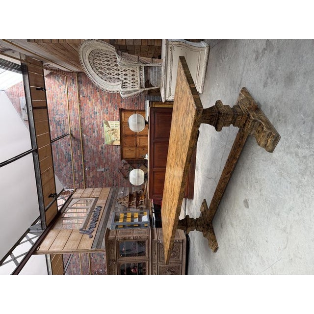 Large Monastery Style Table in Fir, 1980s For Sale - Image 6 of 12