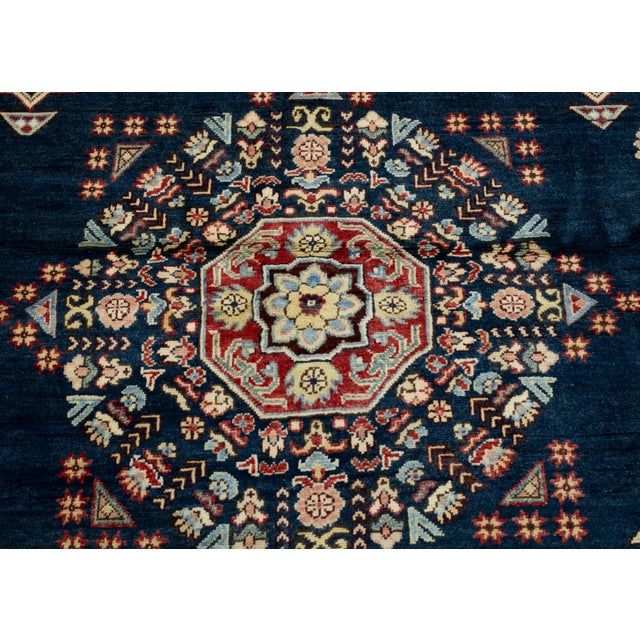 Oriental Hand Knotted Round Rug 8' x 8' #17101 For Sale - Image 4 of 8