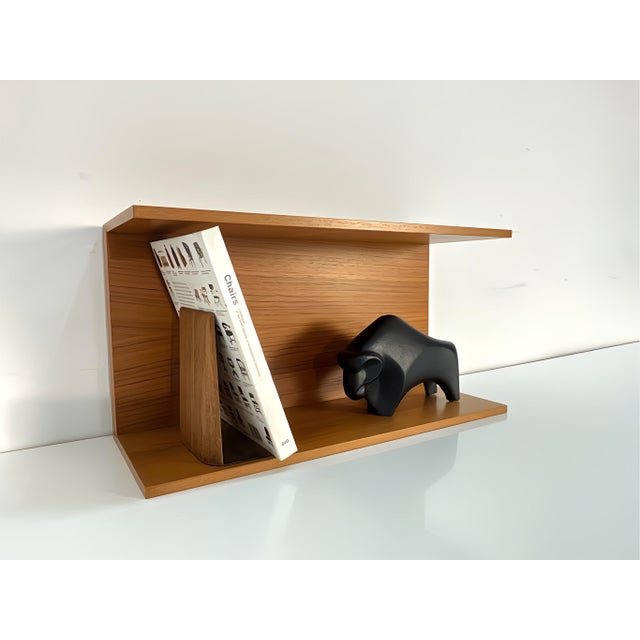 Brown Small Teak U-Profile Shelf by Walter Wirtz for Wilhelm Renz, 1960s For Sale - Image 8 of 18