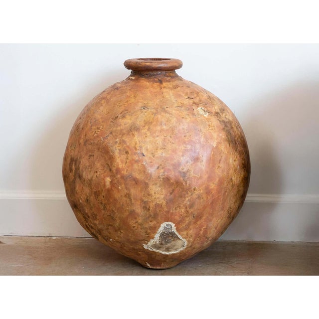 An exceptionally rare and sculptural Spanish papier-mâché jar from the early 19th century, originally intended to mimic...