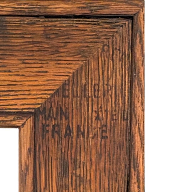 One of a kind. Reclaimed quarter sawn oak mirror craftsman style This beveled mirror is framed in antique quarter-sawn oak...