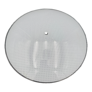 Vintage Round Frosted Glass Ceiling Light Cover Mid Century 15" Nos