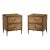 Pair of Rustic Light Oak Nightstands For Sale