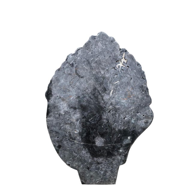 Black Vintage Hand-Carved Thai Black Marble Buddha Head Sculpture For Sale - Image 8 of 8