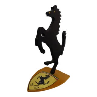 Mid 20th Century Scuderia Ferrari Horse Statue For Sale