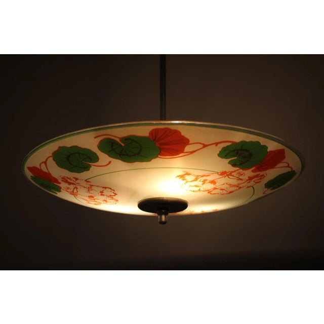 Metal Glass Pendant Lamp from Zukov, 1980s For Sale - Image 7 of 9