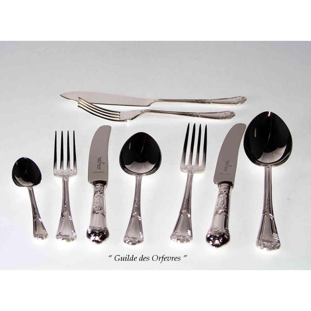 Metal 1980s Silver Plated Dinner Spoon, La Regence For Sale - Image 7 of 12