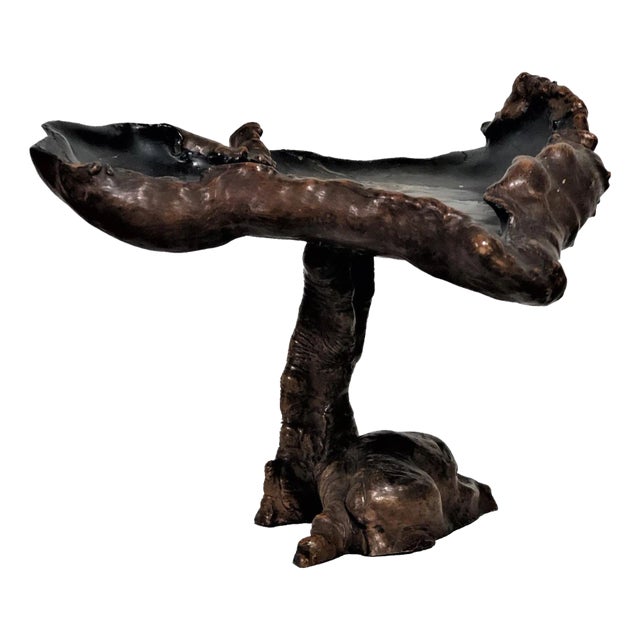 Japanese Meiji Period Carved Root Wood Serving Tray, ca. 1868-1912 For Sale