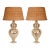 Vintage Silver Table Lamps Glass Baluster Vase Lamps Faux Mercury Modern Lamps - A Pair For Sale