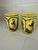 Henriot Quimper Mid 20th Century Henriot Quimper Soleil Yellow Accent Mug Featuring Lady, 2 Available For Sale - Image 4 of 9