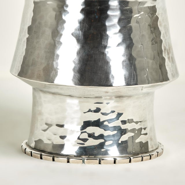 Vintage Silver Plate Vessel With Humming Bird by Emilia Castillo For Sale - Image 9 of 12