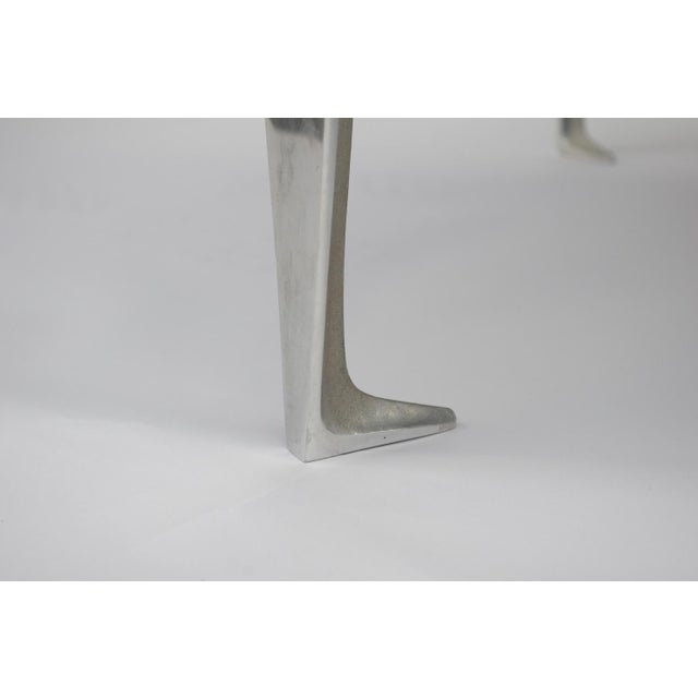 Aluminium and Mirrored Coffee Table, 1980s For Sale - Image 4 of 5