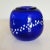 Art Deco Vintage Mouth Blown Cobalt Glass Vase With Infused Stars by Hank at Hot Glass Works For Sale - Image 3 of 6