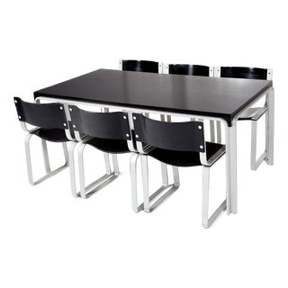 Dining Set by Pierre Mazairac for Pastoe, 1970s, Set of 7 For Sale