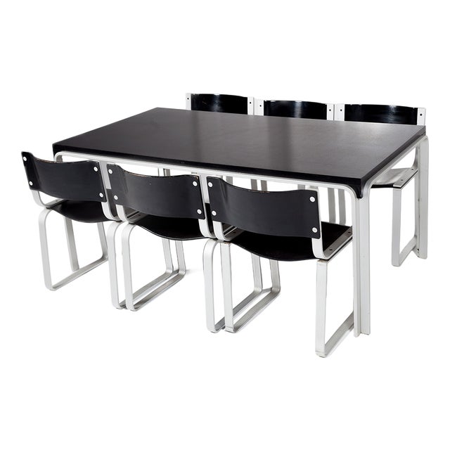 Dining Set by Pierre Mazairac for Pastoe, 1970s, Set of 7 For Sale