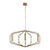 Chandelier in Antique-Burnished Brass For Sale