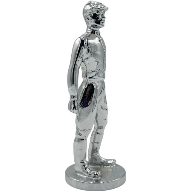 Mid-Century Modern Vintage Louis Lejeune Equestrian Horse Jockey Car Mascot For Sale - Image 3 of 12