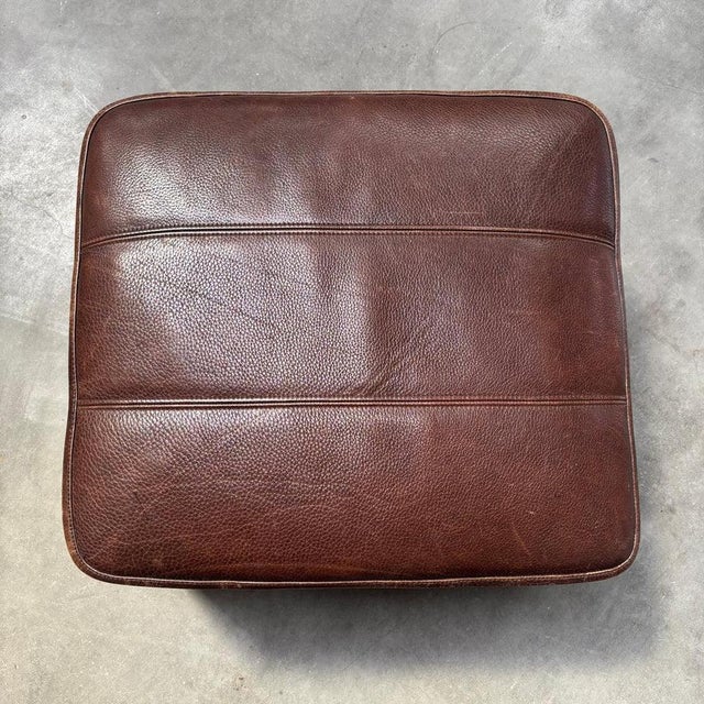 Vintage DS44 Three-Seater Sofa with Hocker from de Sede, 1970s, Set of 2 For Sale - Image 13 of 18