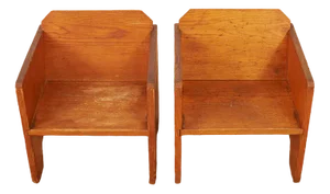 Set of Children's Chairs in Fir, Switzerland, 1940s or 1950s