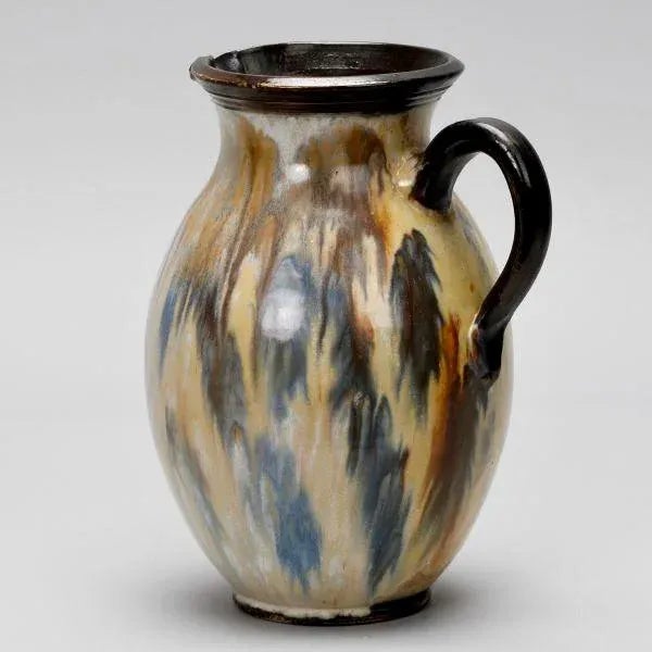 Brown 1930s Signed Losson Ceramic Belgian Jug For Sale - Image 8 of 11