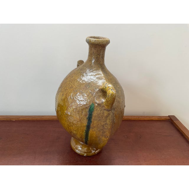 1960s 1980s Moroccan Vessel in Yellow For Sale - Image 5 of 18