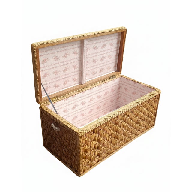 Woven Wick Chest, 1970s For Sale - Image 15 of 15